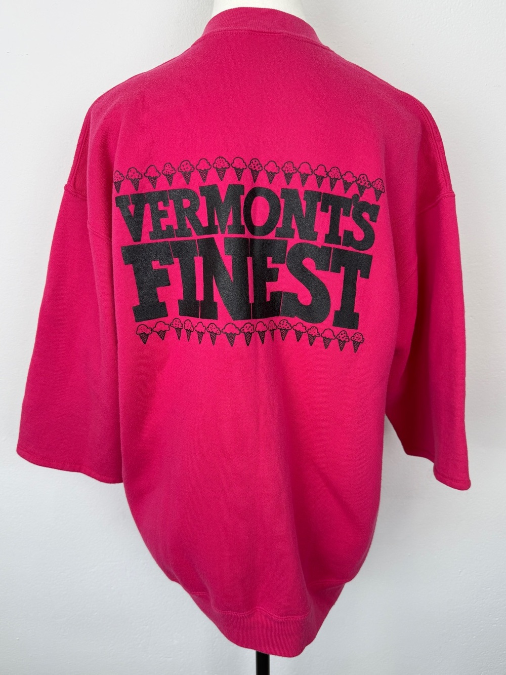 Vintage Ben & Jerry's Size XL Pink Cow Vermont's Finest Sweatshirt - Picture 5 of 9